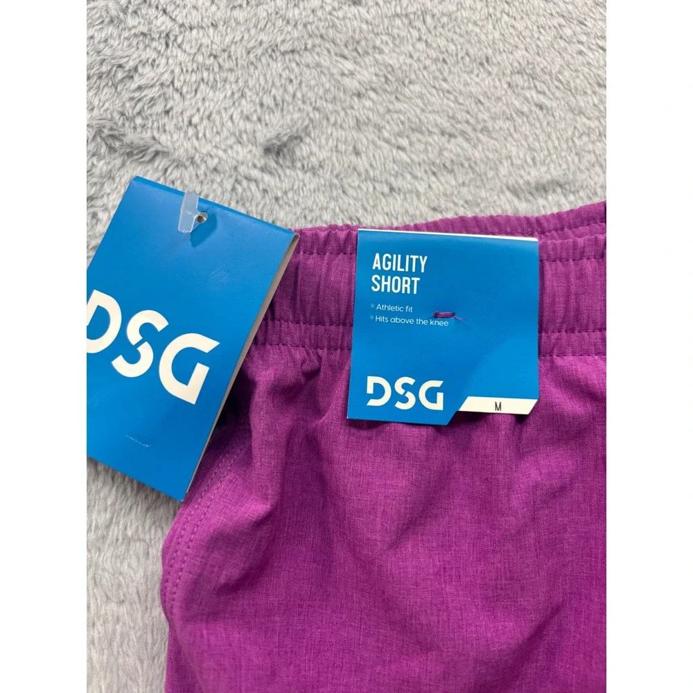 DSG Kids Agility Heather‎ Magenta Grape Athletic Shorts Boys Size M Youth